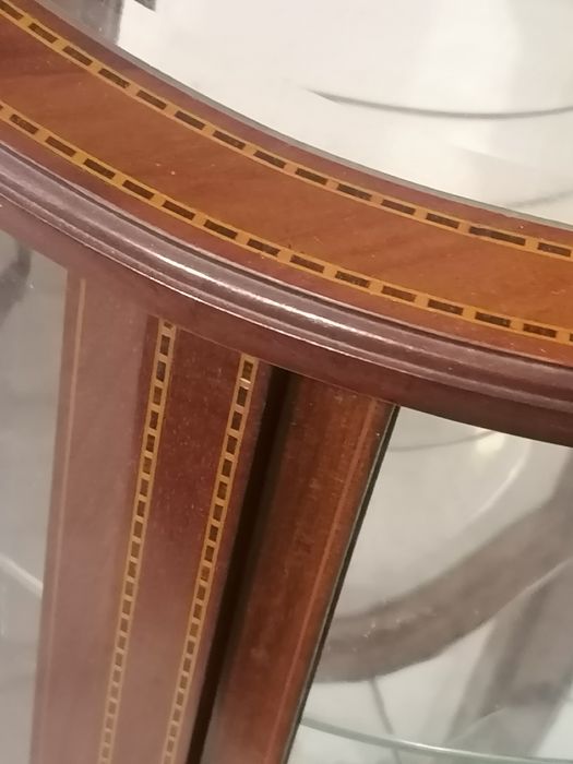 Par Mesas rim, Vitrines (Mesinhas Cristaleiras apoio cabeceira) Inglês