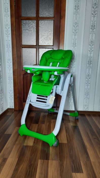 ‼️Chicco Polly 2start з НОВИМ чохлом стільчик для годування
