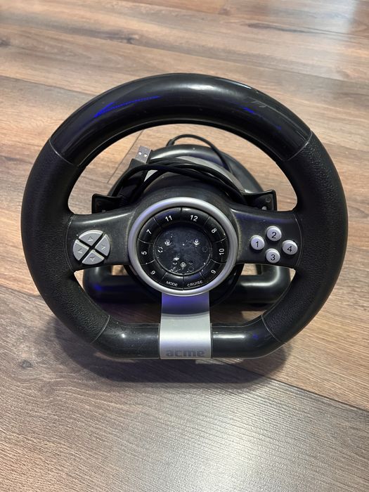 Дротове кермо Acme Racing Wheel Sti PC Black (4770070870709)