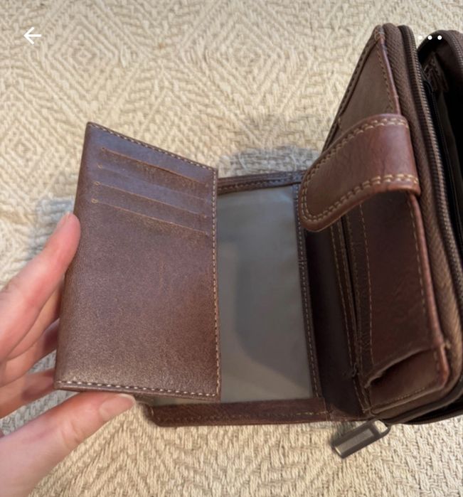 Męski portfel brązowy