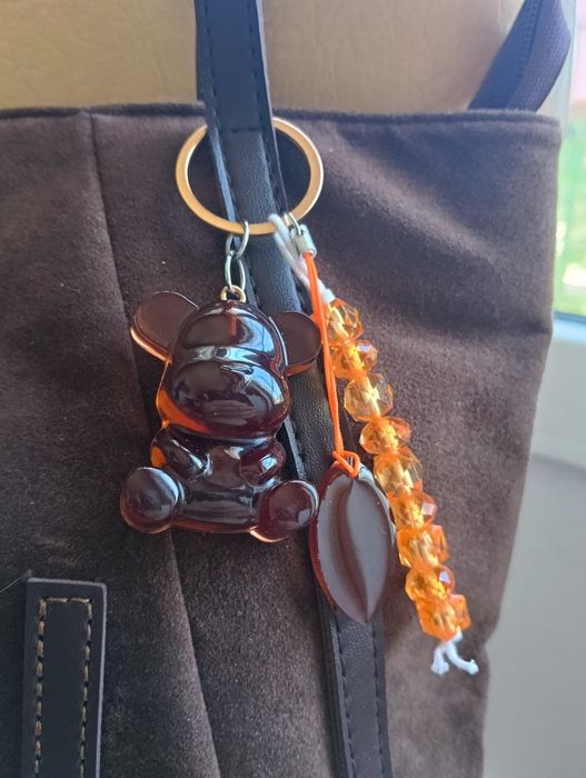 Bag charm artesanal urso