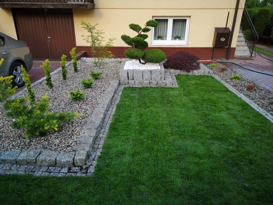 Ogrody. Wykonywanie oraz pielęgnacja ogrodów + prace brukarskie
