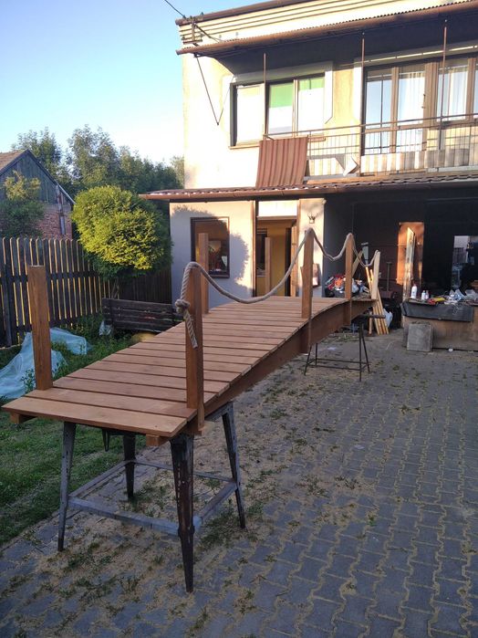 Kładka most drewniany 6 metrów