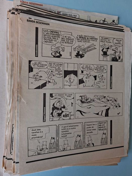 Tiras de LAERTE e ANGELI publicadas no jornal Público (anos 90)
