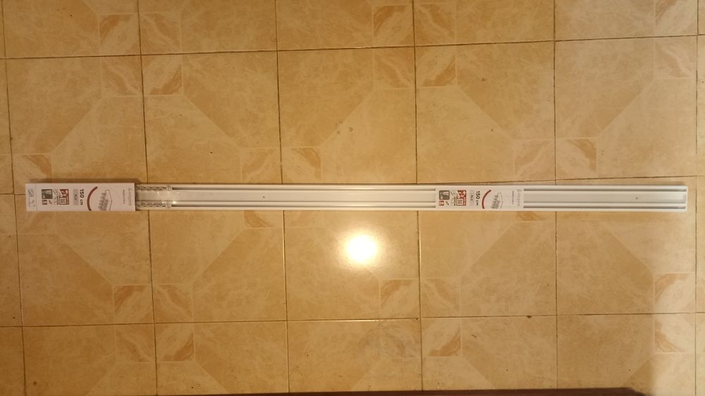 Calhas Alumínio cortinados duplas Novas