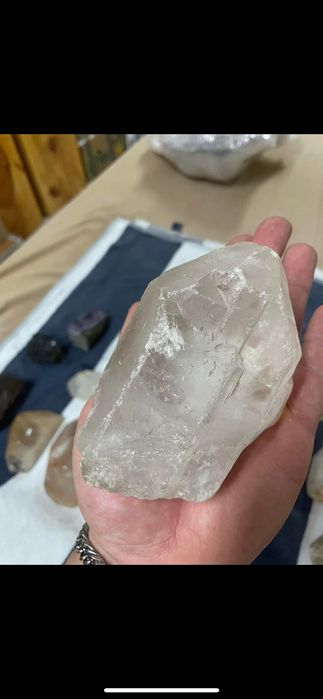 Conjunto de cristais minerais