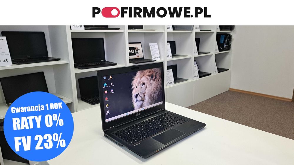 Zgrabny Fujitsu LifeBook U729 12" i5-8gen 8GB 256SSD HDMI WIN11 Kl. A