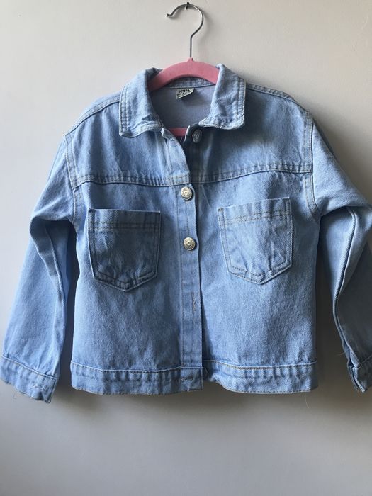 Zara 104 110 Disney Minnie Daisy kurtka katana jeansowa pudełkowy krój