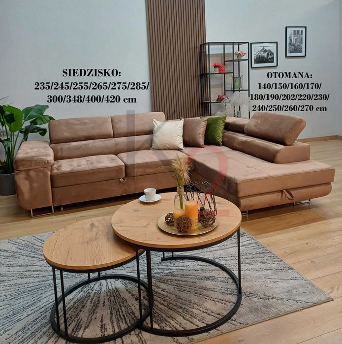 Narożnik ARTEON narożnik rogówka USB kanapa POD WYMIAR +GRATIS