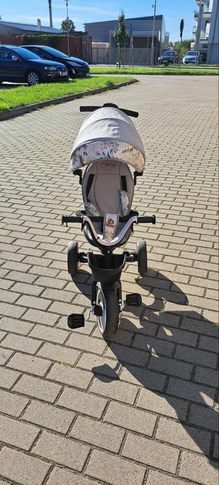 Wózek 5w1 Momi dla dziewczynki szary kwiaty