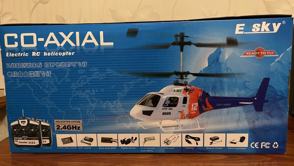 Радіокерований гелікоптер E-Sky Co-axial 2.4GHz