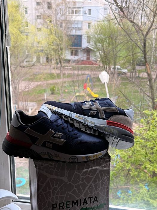 Кросівки Premiata Navy & Grey | Стиль та Комфорт | БЕЗ ПЕРЕДОПЛАТИ!
