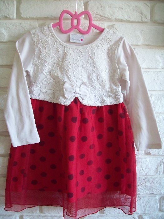 Sukienka święta 104 cm, tiul + nowe rajstopy gratis!