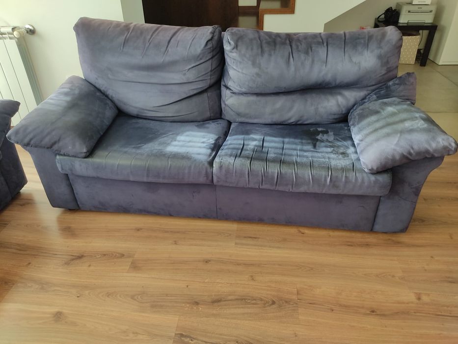 Vendo 2 sofás azuis