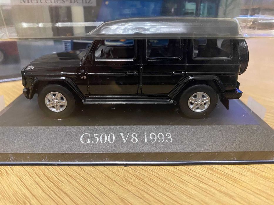 Miniaturas Mercedes-Benz 1:43 – G500 V8 1993 e 180D 1954