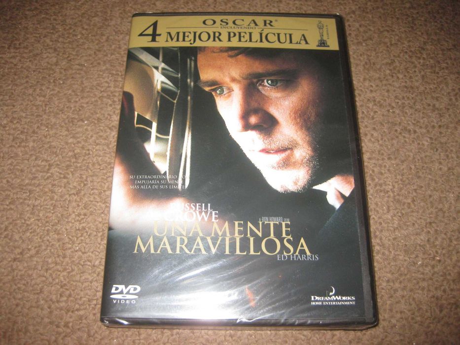 DVD "Uma Mente Brilhante" com Russell Crowe/Selado!