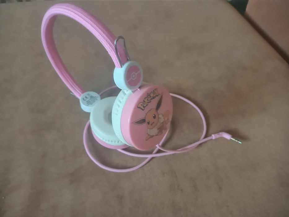 Słuchawki Pokemon różowe