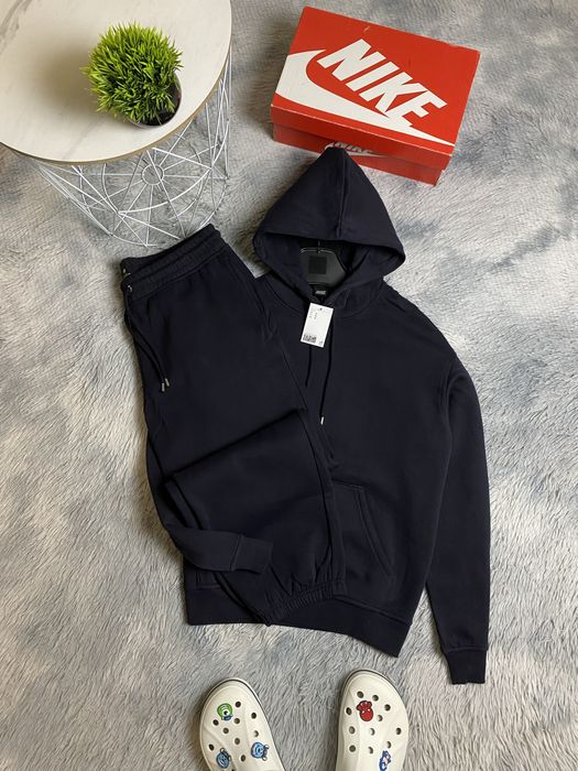 Прожам мусжкой тёмно синий спортивный костюм утепленный H&M