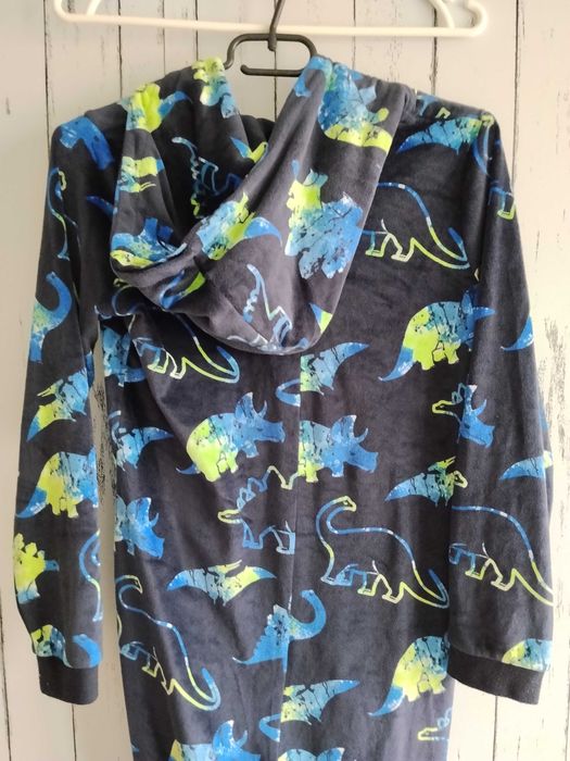 Piżama, miękki polar, dinozaury