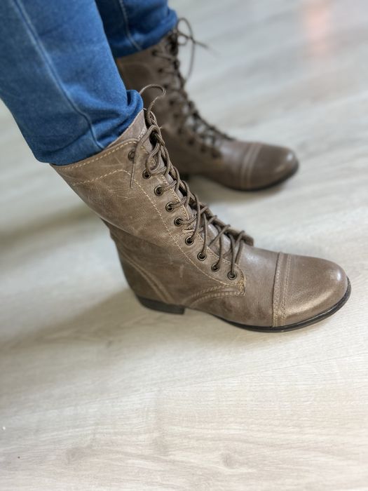 Buty za kostkę skóra trzewiki kozaki botki rozm 39 kozaki