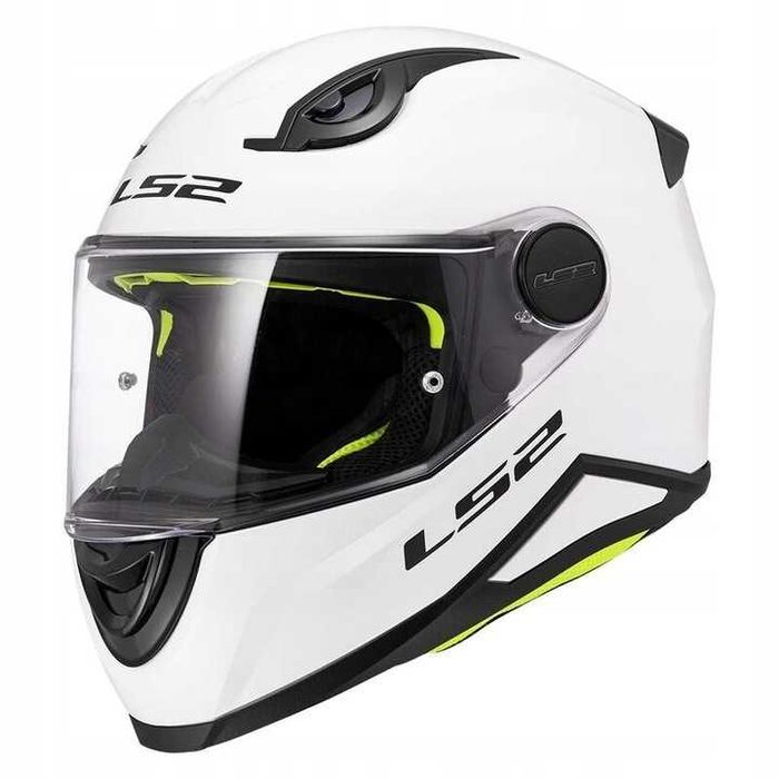 NOWY!! LS2 FF812 KID SOLID WHITE dziecięcy kask integralny biały