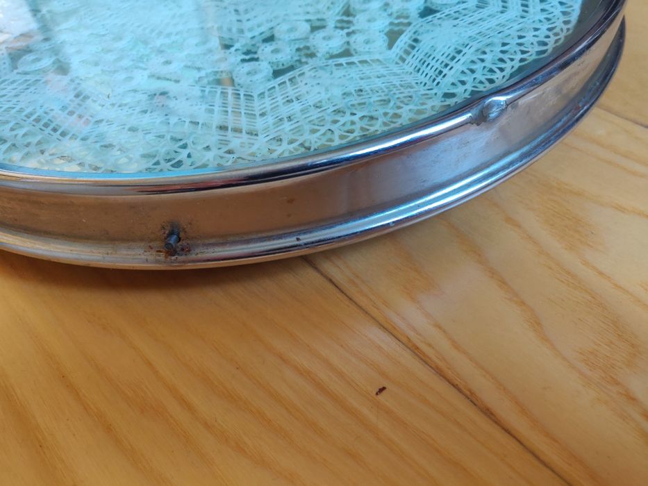 Patera do tortu PRL podstawka pod tort