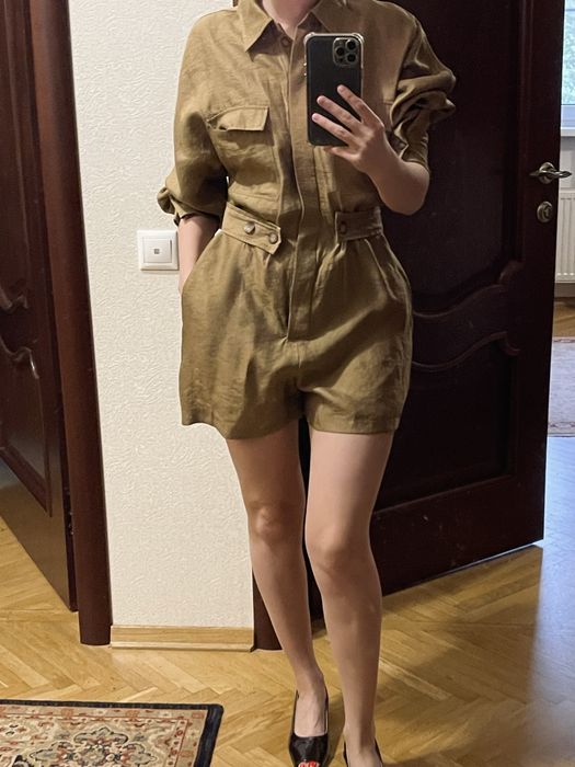 Комбінезон з віскози та льону ZARA