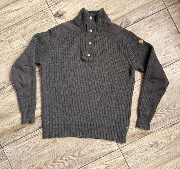 Męski sweter FJALLRAVEN Warmland T-Neck Sweater 100% Wełna roz L