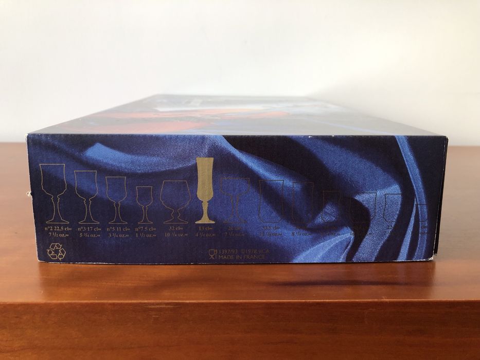 Serviço completo de copos de Cristal Longchamp da Cristal d’Arques
