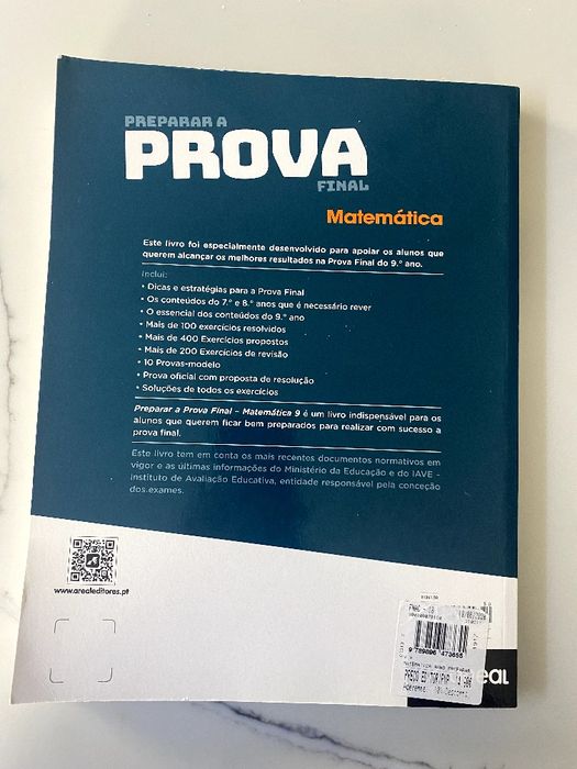 Livro de matemática 9.Ano preparar a prova