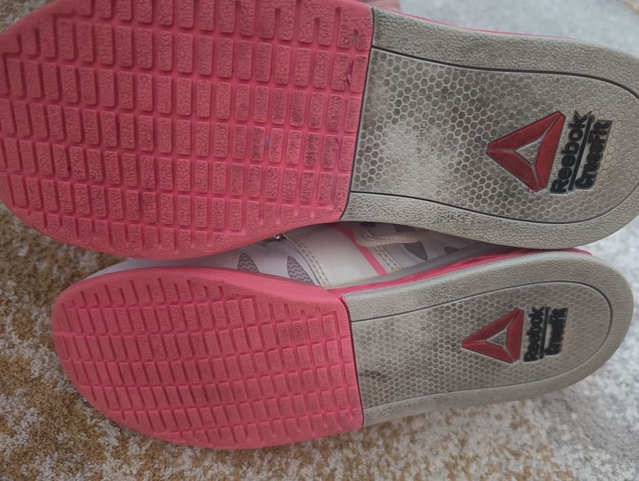 Buty Reebok CrossFit Lifter Plus 2.0  Biało-Różowe
