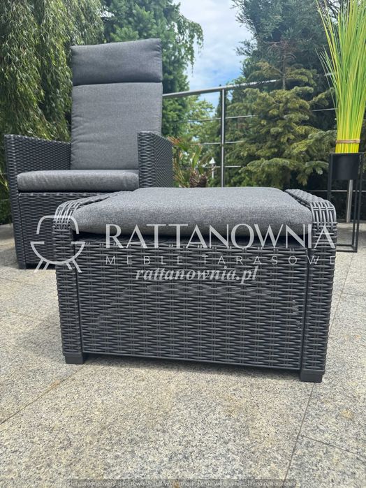 Zestaw Rozkładanych Foteli Wypoczynkowych Taras/Ogród Z Podnóżkami