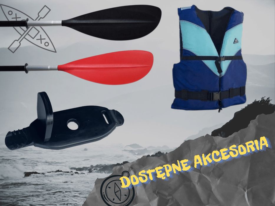 Bestseller! Kajak Finder Active Duo wiosła kapoki Akcesoria nie sup