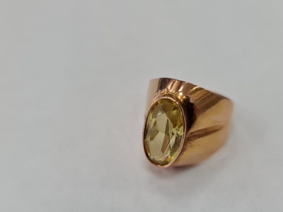 Retro! Wyjątkowy złoty pierścionek/ Radzieckie 583/ 6.98 gram/ R13