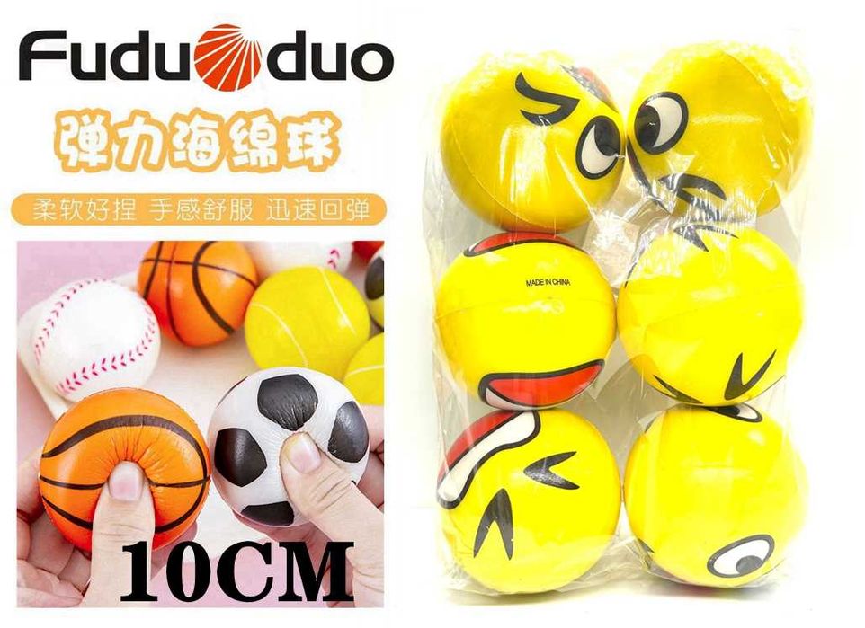 Bolas de Força de Preensão em Material PU, Macias e Leves