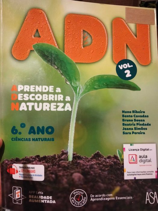 ADN 6 ano  manual e caderno de exercícios