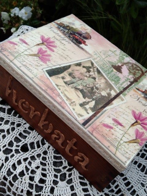 decoupage na herbatę