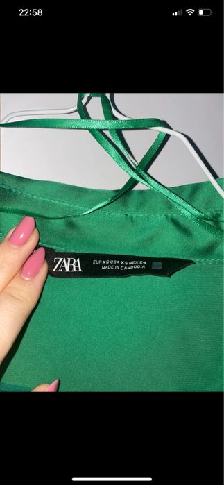 Satynowa koszula Zara