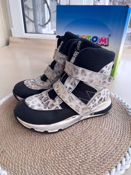 Bebetom 22см 35 розмір бебетом зимові зимние сапожки дівчинки девочки