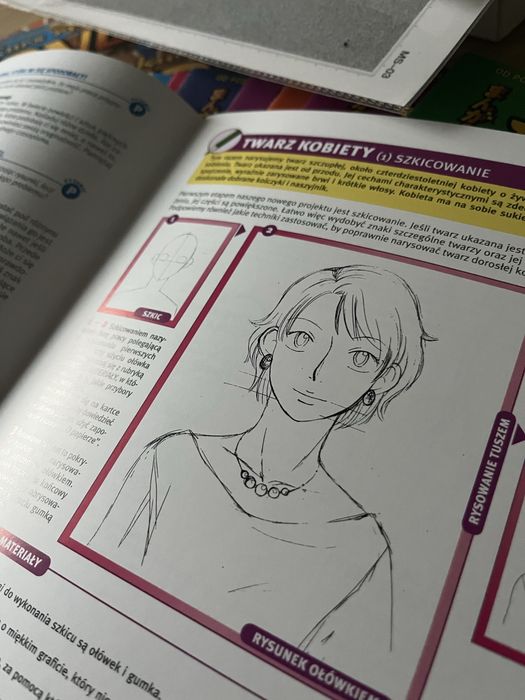 Manga- kurs rysunku 17 zeszytów