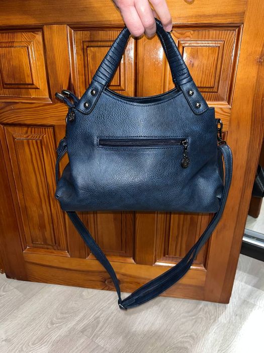 Нова жіноча сумка Sabotage Fashion | Темно-синя | 34х20 см