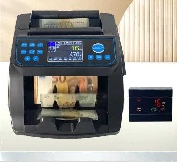 Máquina Contar Notas / Dinheiro - LÊ O VALOR COM NOTAS MISTURADAS