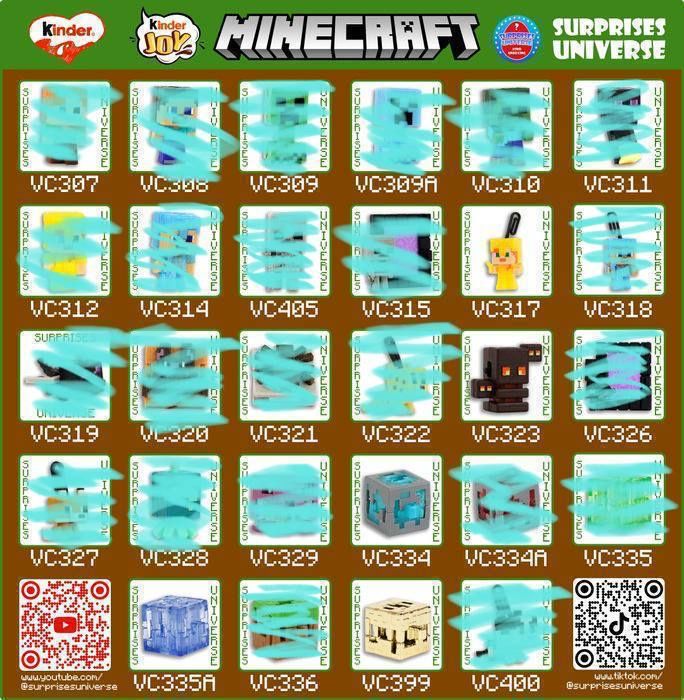 Продам або обміняю фігурки Кіндер Майнкрафт Kinder Joy Minecraft
