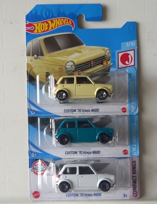 Conjunto 3 - custom 70 honda n600 hot wheels