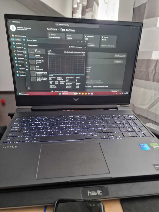 HP victus i5 Rtx 4050 6gb 32/512 gb ігровий ноутбук