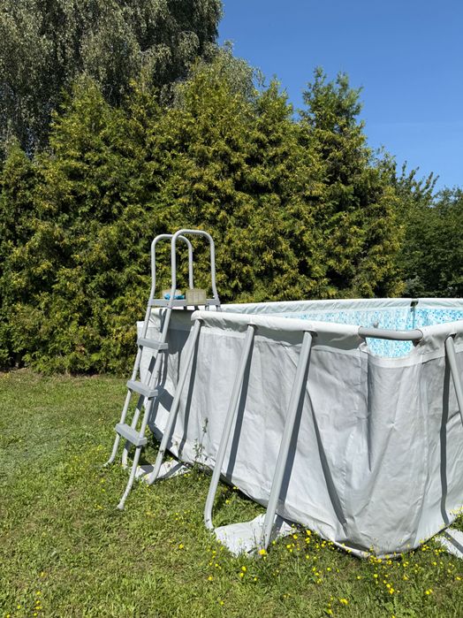 Basen Bestway Power Steel 56671 naziemny ramowy prostokątny 11532l