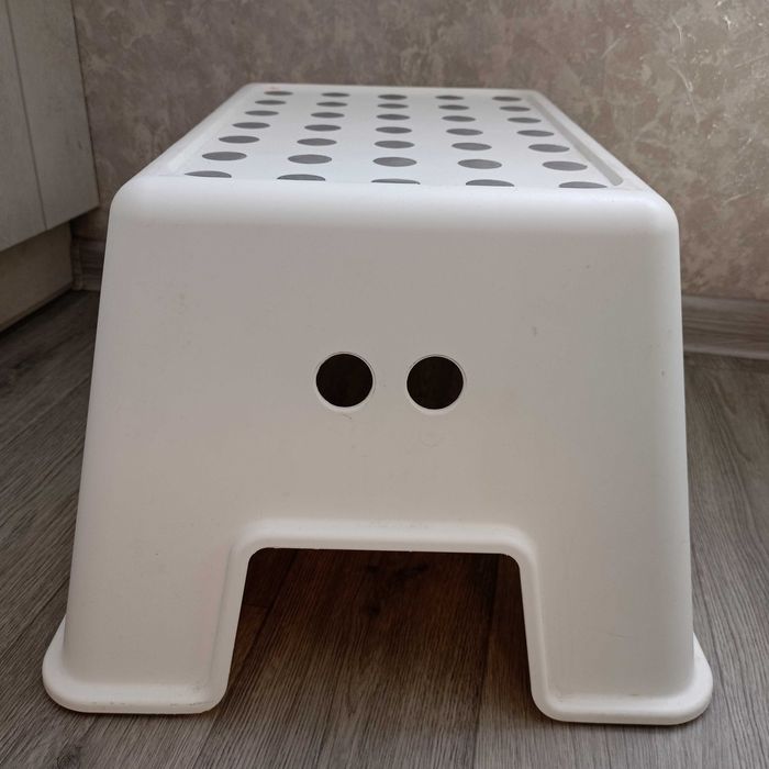 Дитяча підставка, табуретка підставка, біла, ІКЕА BOLMEN