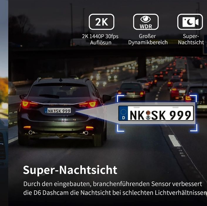 Camara gravação auto 2K