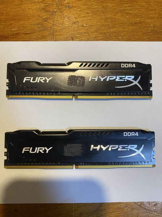 Memorias RAM DDR4 16GB (8GBx2) Kingston HyperX Fury 2400Mhz