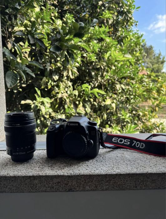 Camara Canon 70D + Lente Canon 18-135M IS STM + Ofertas Como Nova